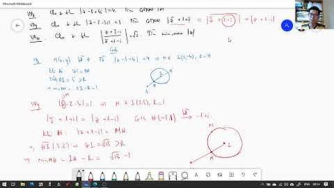 Bài tập tìm Min Max modul số phức bằng phương pháp hình học (P2)
