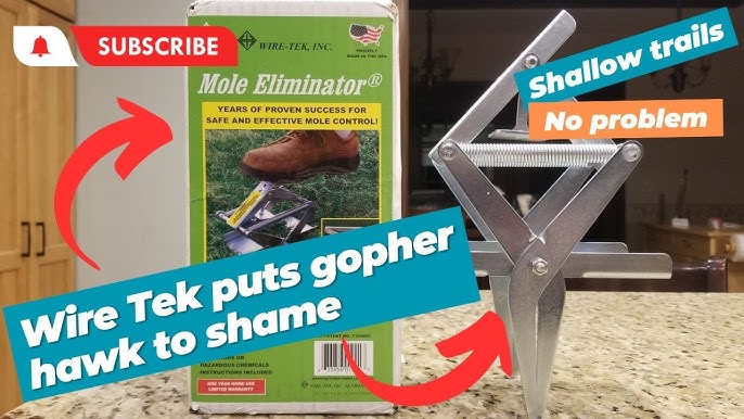 POlAFLEX Mole Traps,Easy Setup Mole Traps That Kill The Best,Reusable Mole  Scissors Trap for Lawn