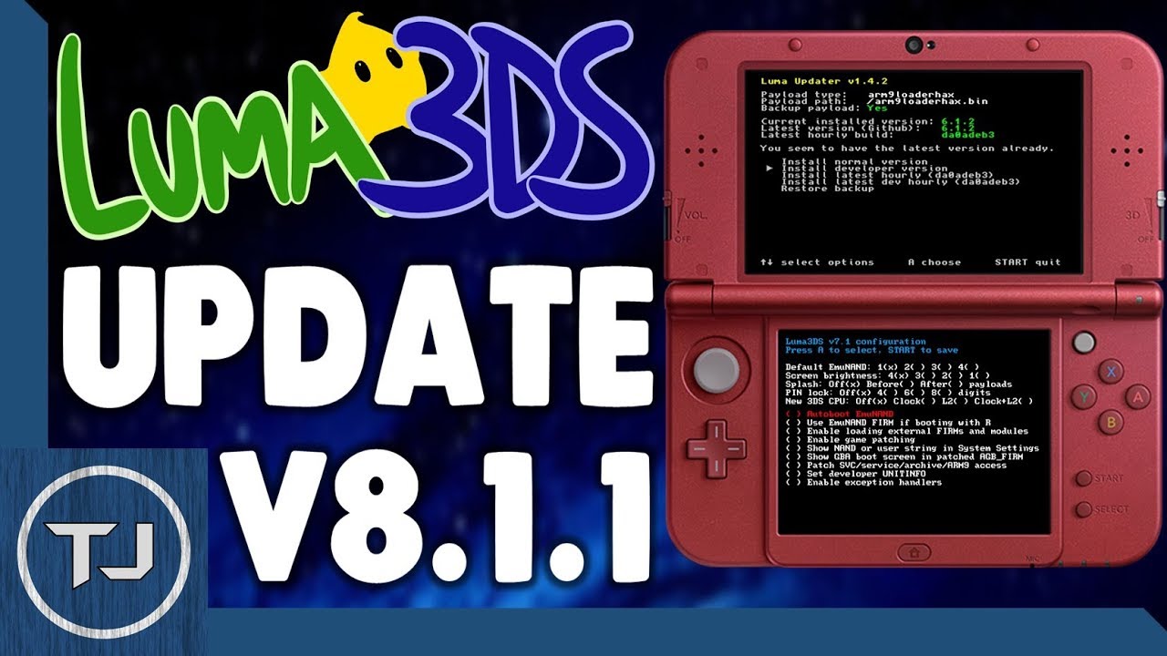 How To Update Luma3ds Cfw To Latest Version 8 1 1 Awesome New Features By Tech