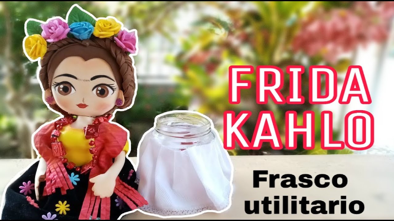 FRASCO UTILITARIO - FRIDA KAHLO 🌸🌺🌸