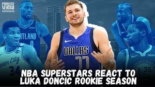 NBA Superstars React to Luka Doncic Rookie Season (Steph Curry, DWade, CP3, KD & More)