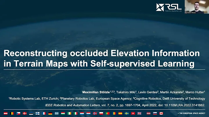 Reconstructing Occluded Elevation Information in Terrain Maps With Self-Supervised Learning