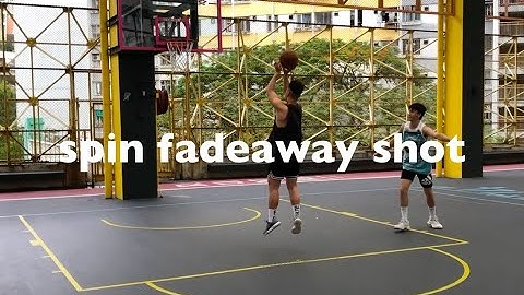 Spin fadeaway shot workout step by step/ how to improve shooting on balance/Hong Kong skill training