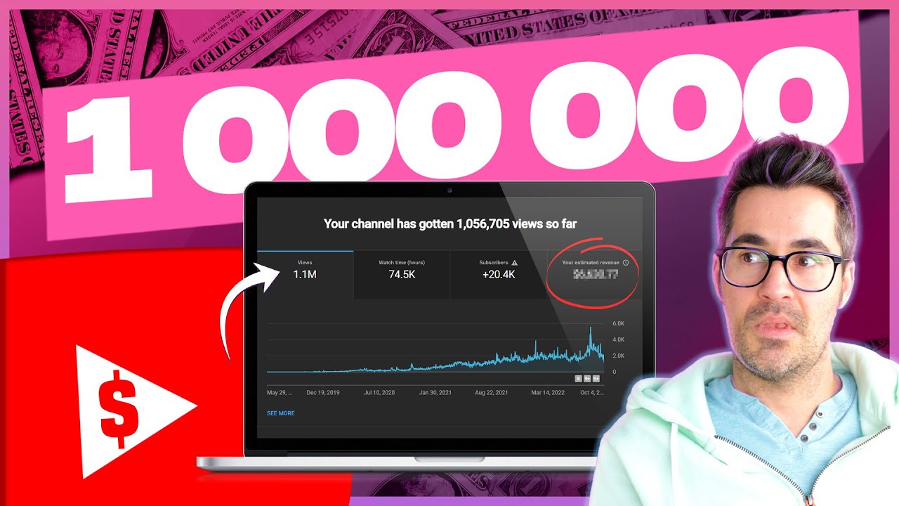 Un million de vues YouTube combien a rapporte  Combien gagnent les YouTubeurs