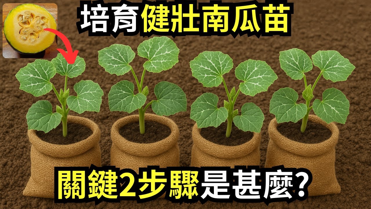 南瓜種子育苗錯過這幾步，發芽率低、生長差! 手把手分享育苗全過程，零失敗關鍵技巧大公開！