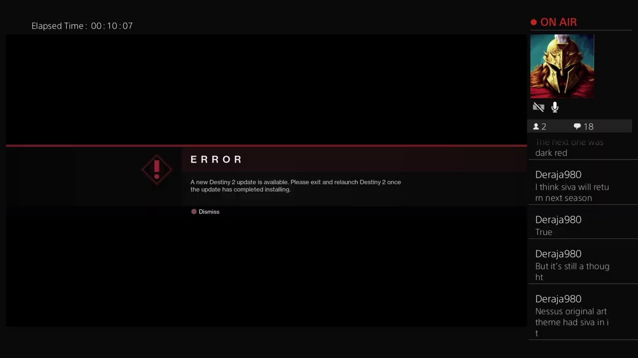 Destiny 2 maintenance