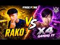 លេងប៉ះបង RAKO | Free Fire | X4 GAMING FF