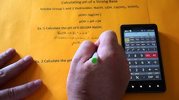 Calculating pH of a Strong Base