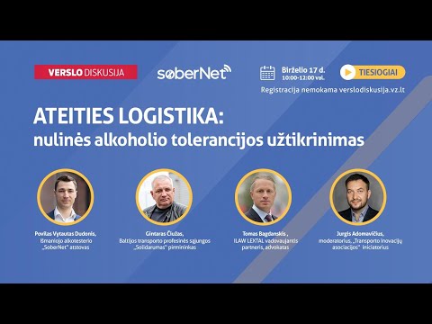 Ateities logistika: nulinės alkoholio tolerancijos užtikrinimas