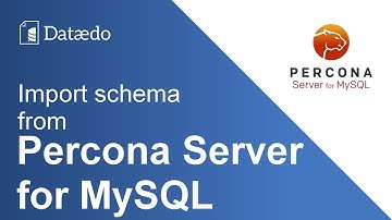 Import Percona database schema - Dataedo tutorial