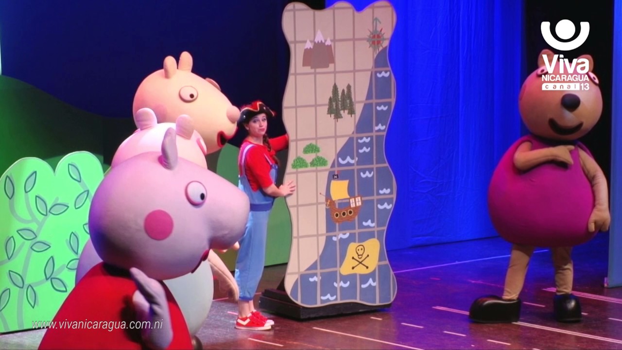 Niños disfrutaron del Show de Peppa Pig en el Teatro Nacional Rubén Darío -  YouTube