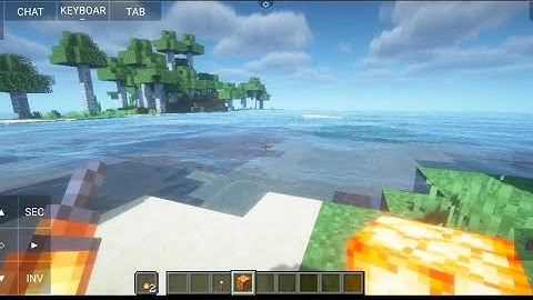POJAV LAUNCHER BSL SHADER TEST [LTW RENDERER] #minecraft #gaming #pojavlauncher