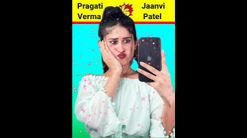 Pragati Varma Vs Jaanvi patel❓#shorts