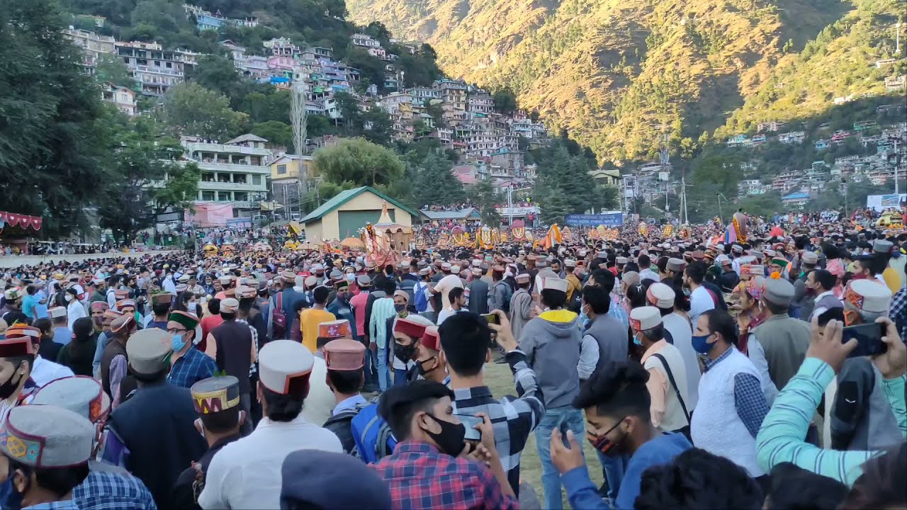 kullu Dussehra  Lord Raghunath Rath Yatra at Dhalpur ground 2021 !!