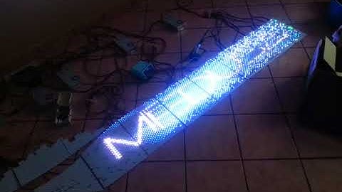 PIC32MZ 3600 RGB WS2812B LEDs at 15FPS (demo 3)