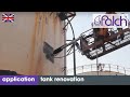 Costefficient tank cleaning with highpressure jet systems container  tank renovation with robots