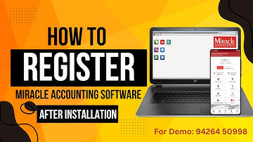 Learn How To Register Miracle Accounting Software After Installation | 2024 | Hindi #tutorial