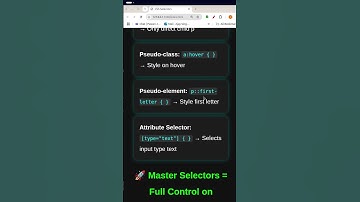 Day - 15 : CSS Selectors in 30 Seconds | CSS Tutorial for Beginners #css #viral #shorts #mernstacksh
