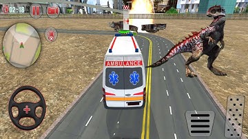 Ambulance Robot Car Transform Emergency Robot City Rescue Simulator - Android Games YHFS