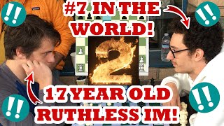 17 Year Old Ruthless Russian IM vs GM Fabiano Caruana Game 2! IM Ruthless Robert vs GM Fabiano