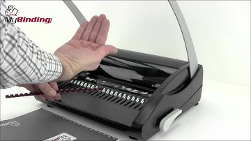 GBC CombBind C12 Plastic Comb Binding Machine Demo - 1-800-944-4573