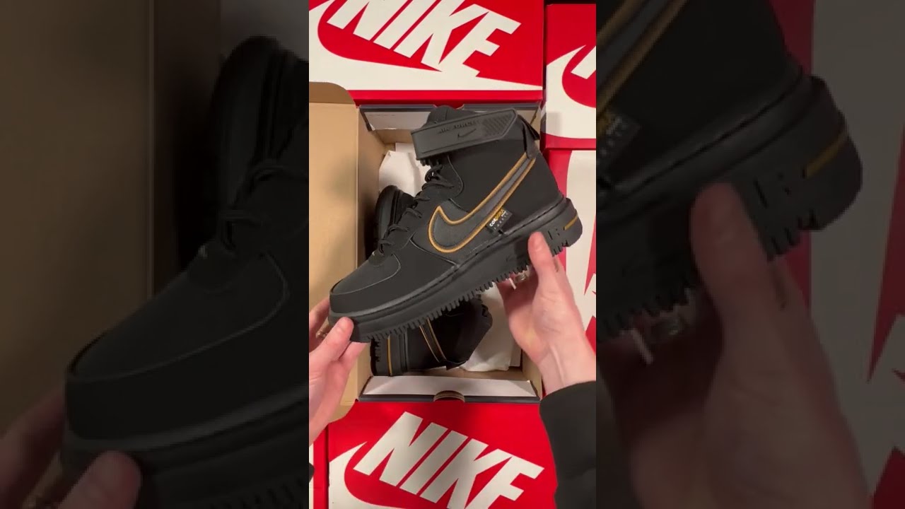 Nike Air Force 1 Utility Black / Scream Green Unboxing 