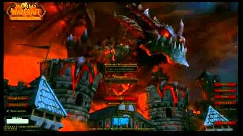 Blizzcon 2010 New Cataclysm Login screen