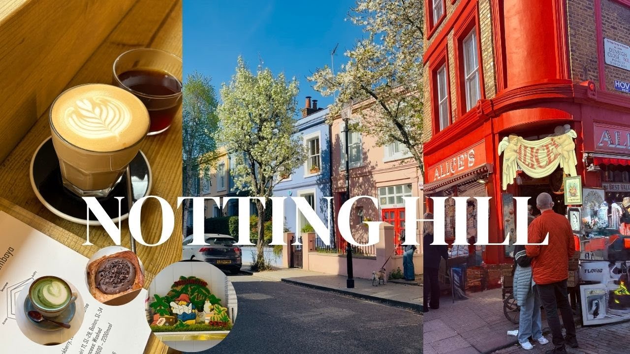 【旅Vlog】ロンドン・ノッティングヒルをゆったり散歩🌿｜人気カフェ＆映画の舞台巡り