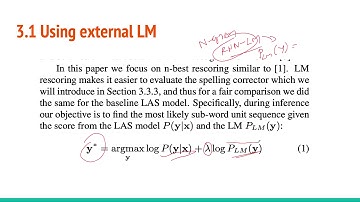 Spelling correction model for end to end speech recognition