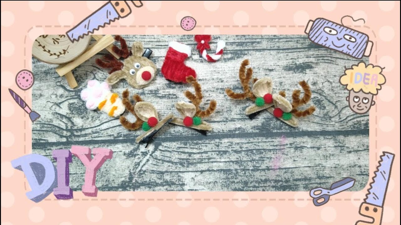 How To Make Christmas Antlers Hair Clip With Pipe Cleaner How To Make Christmas Antlers Hair Clip With Pipe Cleaner