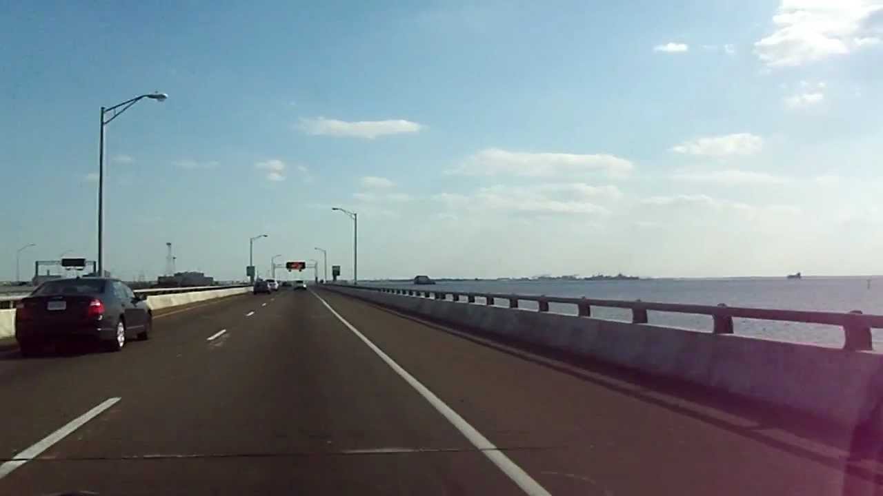 Hampton Bay Bridge Tunnel I-64 East - YouTube