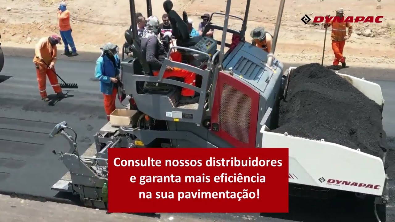 Por todo o Brasil, as pavimentadoras Dynapac criam caminhos para o progresso e a qualidade de vida.