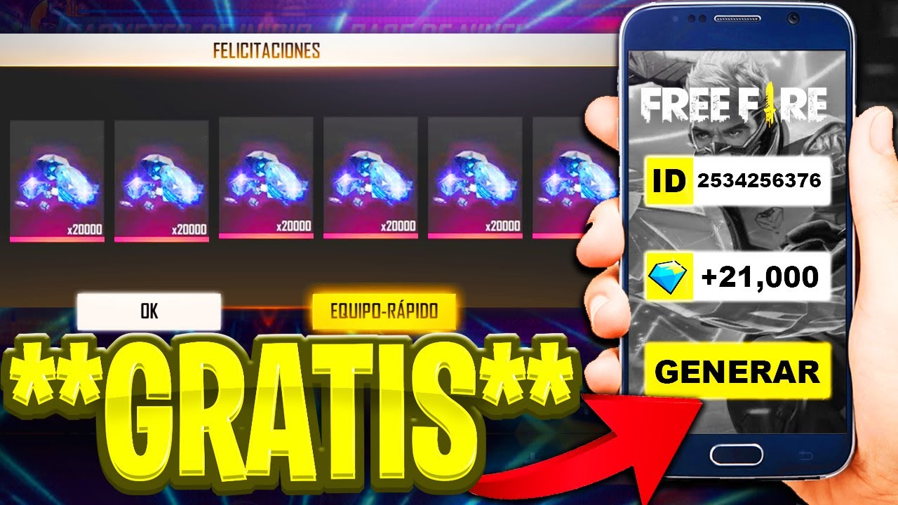 💎GENERADOR de DIAMANTES **GRATIS** SIN VERIFICACIÓN +21,000 para FREE