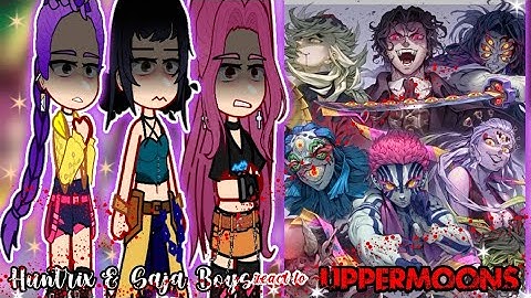 Huntrix and Saja Boys react to the Uppermoons // Kpop Demon Hunters // •2x Speed• //Azzhe Azzhe