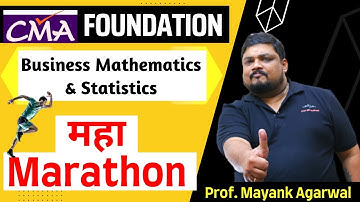 CMA Foundation | Maths & Stats. | Marathon for June