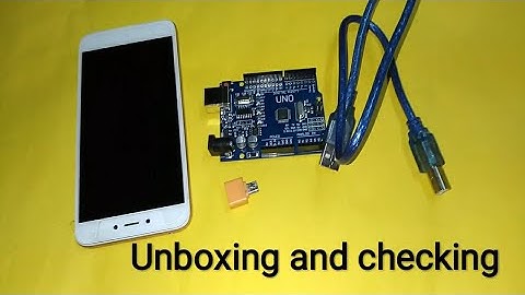arduino Uno R3 clone Unboxing and checking