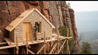Download Lagu Man Building a Dream House on a Cliff | From Start to Finish MP3