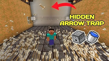 Best Hidden Arrow Trap through the Wall in Minecraft