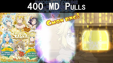 400 MD HOLY Wedding brides and Weapon pulls | SAO Memory Defrag