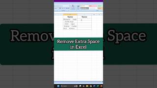 How to Remove Space in Excel #shorts #excelmagictrick #exceltraining