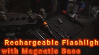 KOOPOOL 3 in 1 Rechargeable Flashlights with Magnetic Base