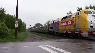 Ontario trip 2017 video 90 of 111: via 41 @ newtonville canada 29may17
p42dc 903 leading