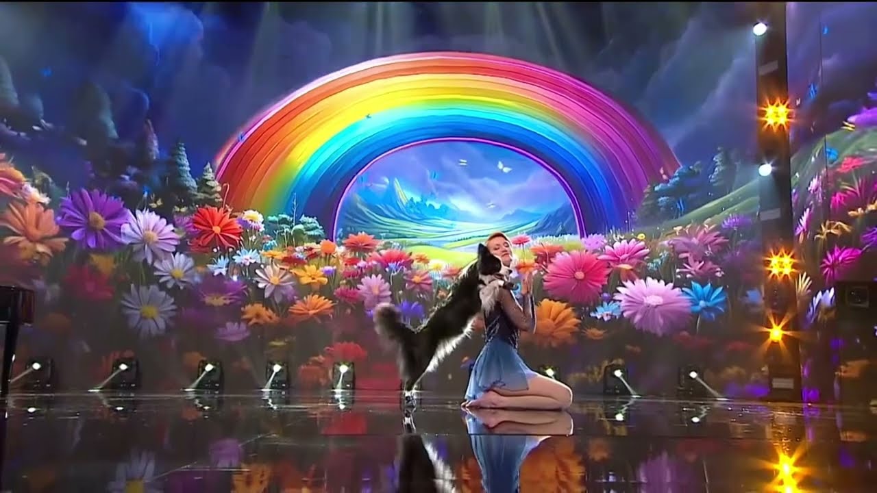 Romania Got Talent - Anastasiia Beaumont and border collie Salsa. Semi-finals