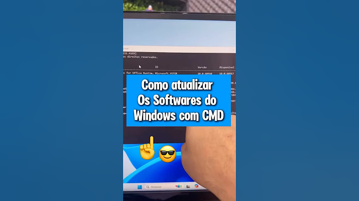 Como atualizar os softwares e aplicativos do seu computador Windows. Comandos cmd para atualizar.