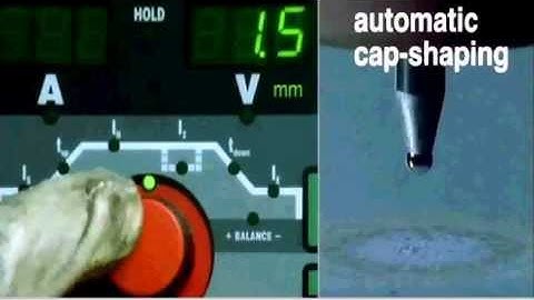 Fronius TIG Welding - Cap Shaping Function
