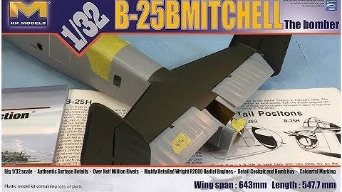 1/32 HK B-25B DOOLITTLE BUILD PART 12