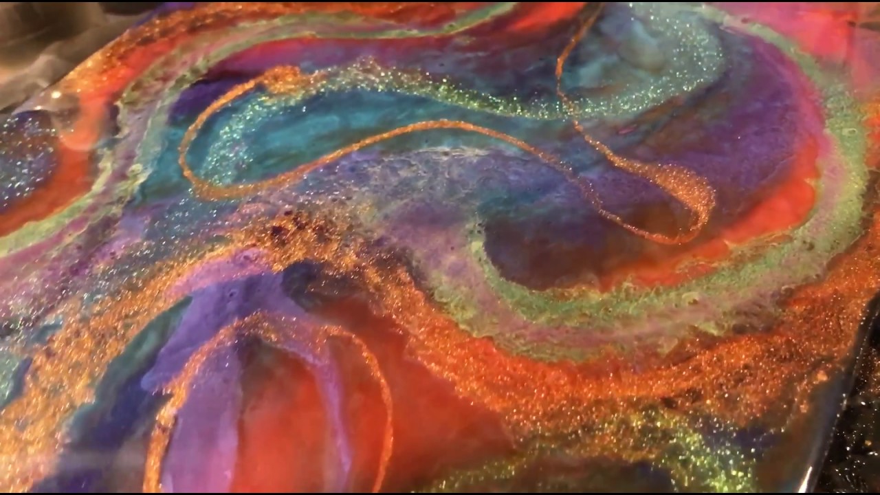 Color Shifting Paint Art | Resin Art \ Chamelonaut
