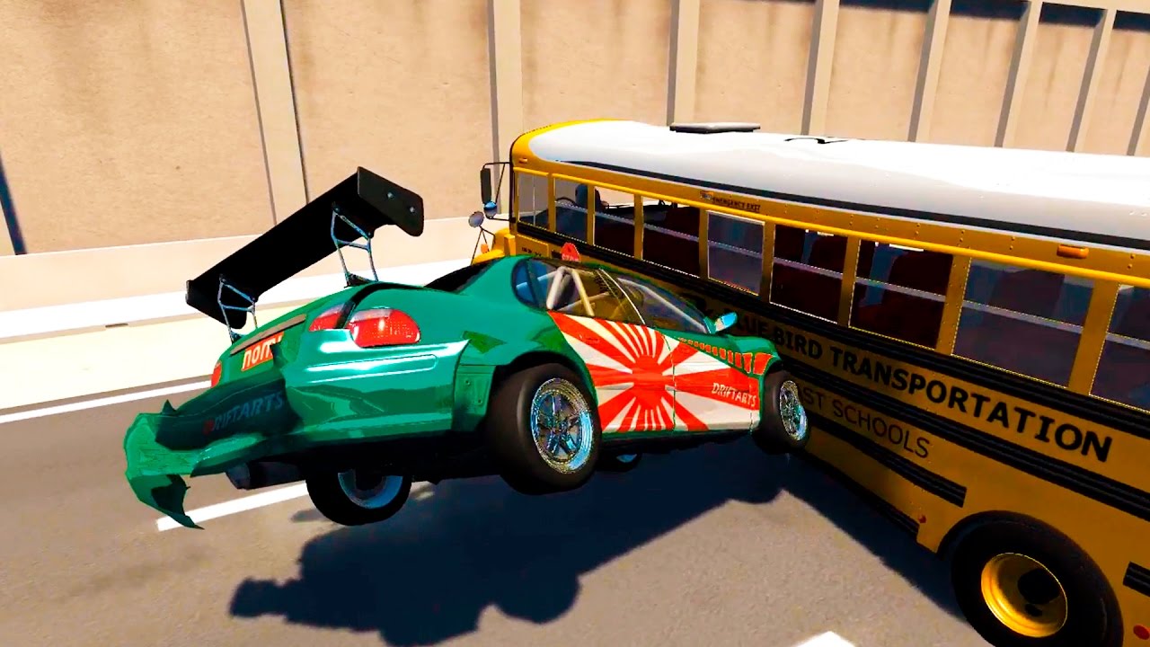 BeamNG Drive High Speed Metal Ramp Crashes - YouTube