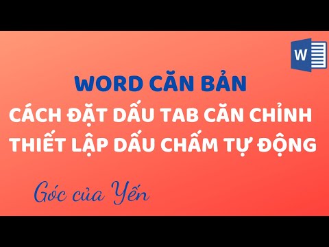 Hướng dẫn tạo dấu chấm trong Word | cách tạo dấu chấm trong bảng | Góc của Yến