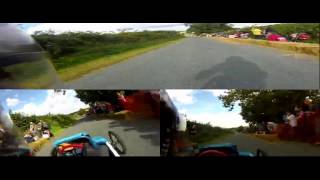 LCA Gravity Racer - Windmill Hill 2013 - Comparison [Helmet Cam]